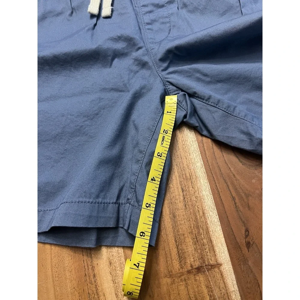 Old Navy Boys Blue Relaxed Dock Shorts Elastic Waist Cotton Size L 10-12 NWT